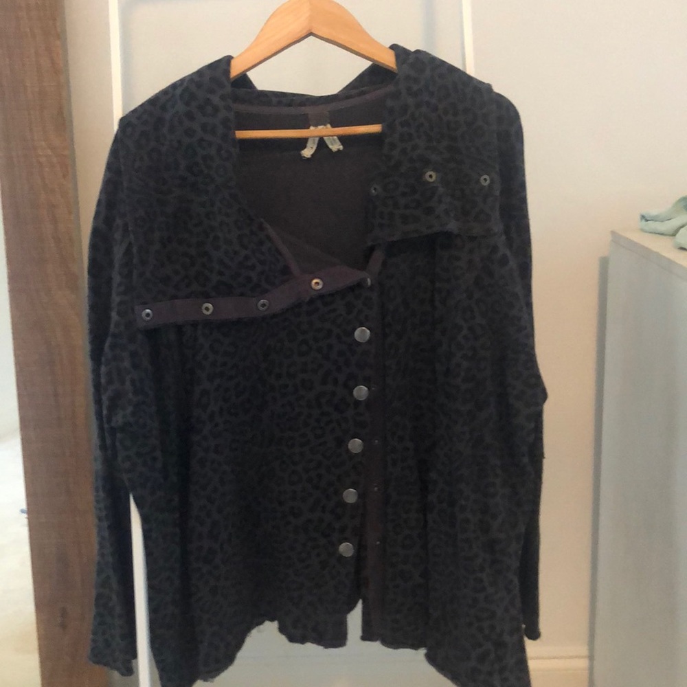 Free people animal print-live in-Cardigan